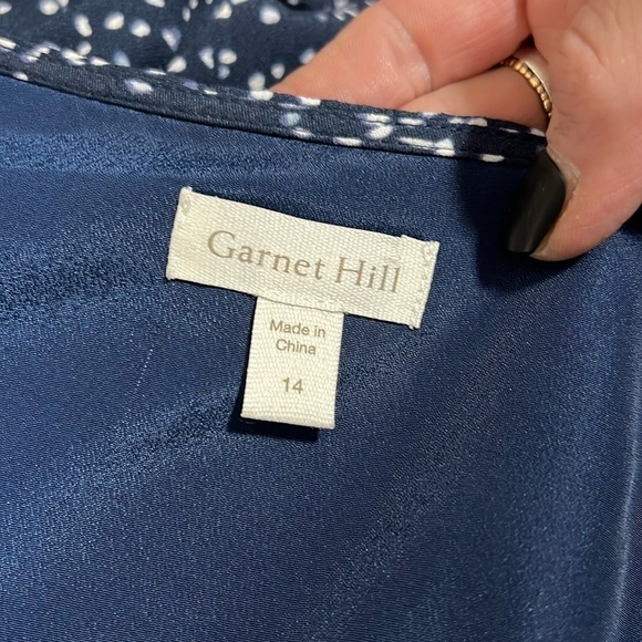 Garnet Hill NWOT Marina Crepe Dress Size 14 - Picture 6 of 12